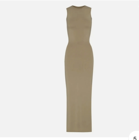 Smooth Lounge Crew Neck Sleeveless Dress - Picture 1 of 15